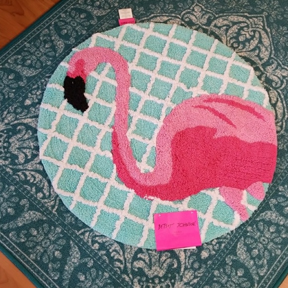 Betsey Johnson Accessories Betsey Johnson Flamingo Bath Rug Poshmark
